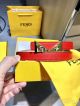 AAA Fake Fendi Red Leather Belt For Women - SS Buckle With Diamond (3)_th.jpg